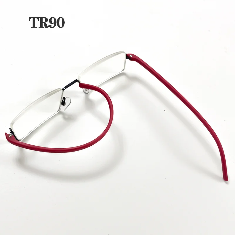 TR90 Reading Glasses for Men Anti Blue Light Presbyopic Glasses Metal Square Glasses for Sight Plus Lenses +1.0 To +4.0