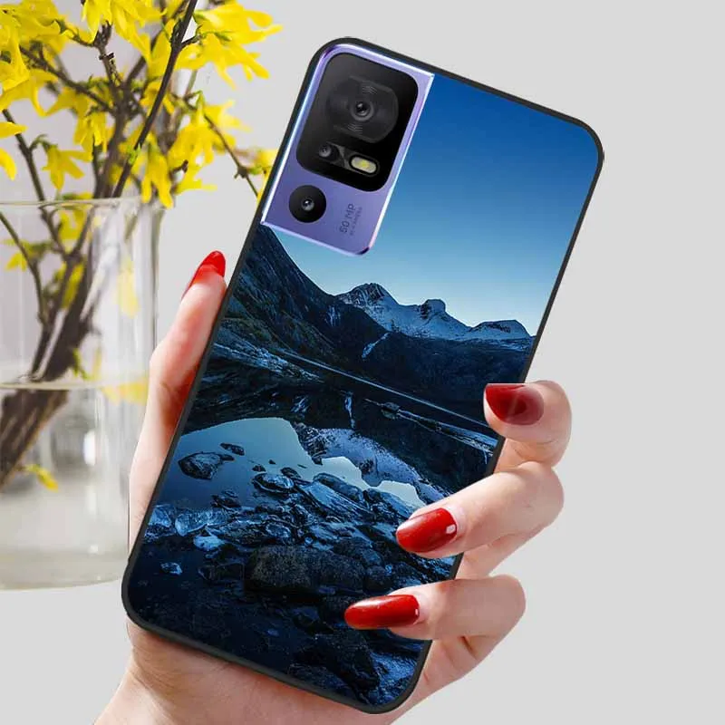 Sleek Black TPU Silicone Phone Case - Elegant and Durable Protection with Soft Bumpers