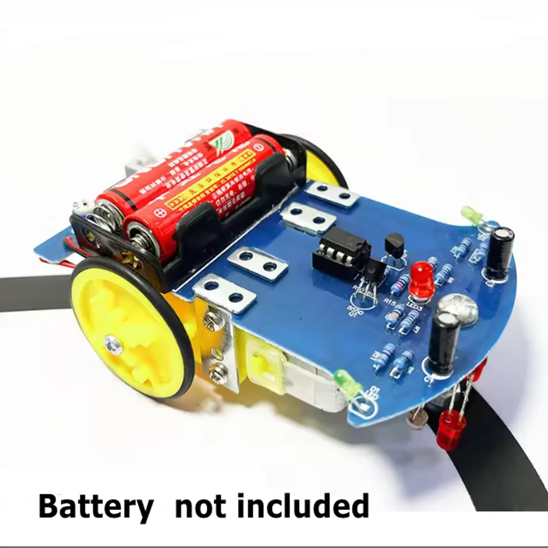 Kit Robot Suiveur de Ligne D2-7 DIY - Voiture Intelligente à Souder