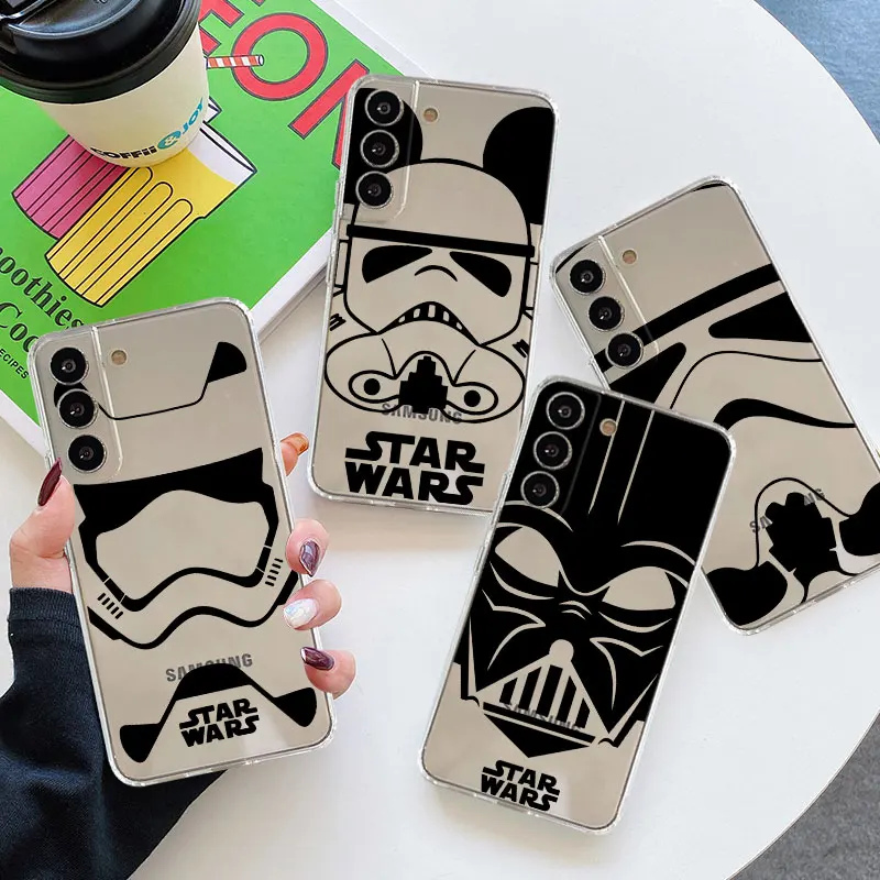 Darth Vader Star Wars Custodia Trasparente Per Samsung Galaxy S23 S22 S20 Fe S21 S10 S9 Plus Note 20 Ultra 10 Lite 9 Soft Tpu Phone Capa