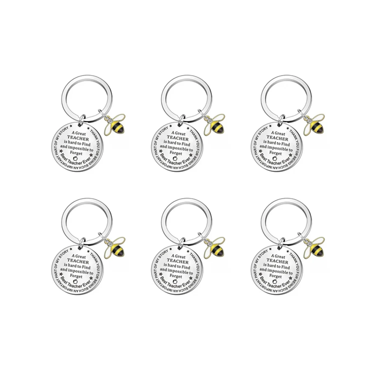 

6 шт., брелок для ключей