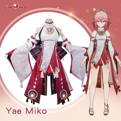 In Stock UWOWO Yae Miko Cosplay Costume Game Genshin Impact Cosplay Guuji Yae Figure Dress Party Outfit Yae Halloween Costumes