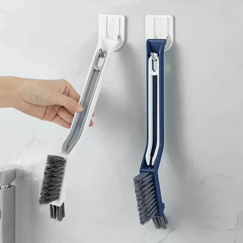 Bathroom Long Handled Brush Floor Brush Bathroom Sink Bathtub Ceramic Tile Hard Bristled Brush Cleaning Floor Seam Brush 5