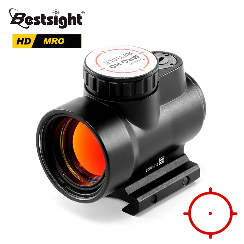 Tactical New Trijicon Mro Hd Reticle Reflex Sight 1x Red Dot Sight