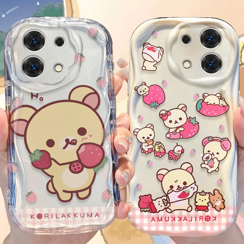 R-Rilakkuma Strawberry Silicone Phone Case