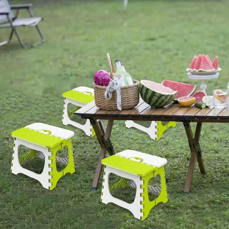 Description Picture 6 of itemPlastic Folding Small Stool Portable Thickened Household Space-saving Outdoor Fishing Bench Mazar Chair Lightweight Shrinkage