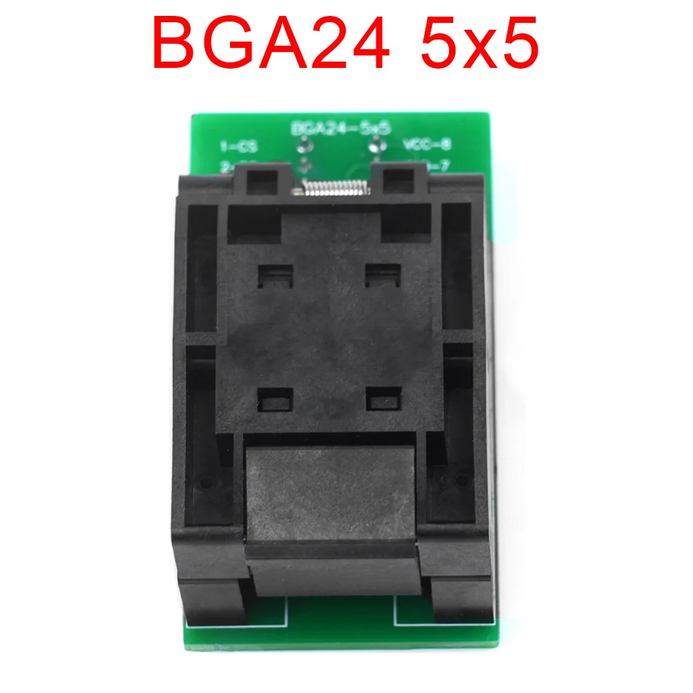 

XGECU BGA24 to DIP8 Adapter + 6*4/5*5mm Matrix Chip Frame IC Clip for RT809H RT809F TL866II/CS/A EZP2023/2019 T48 T56 Programmer