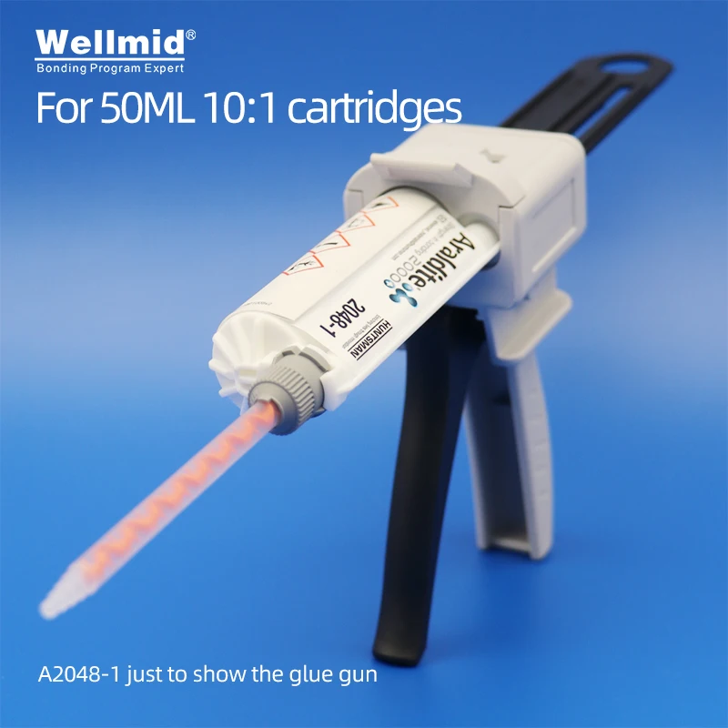 Cartuccia Araldite Ab Gun 50Ml 10:1 Kit Pistola Per Erogazione Manuale Per Calafataggio Dispenser Per Miscelazione Di Impronte 2048 Ab Pistola Per Col