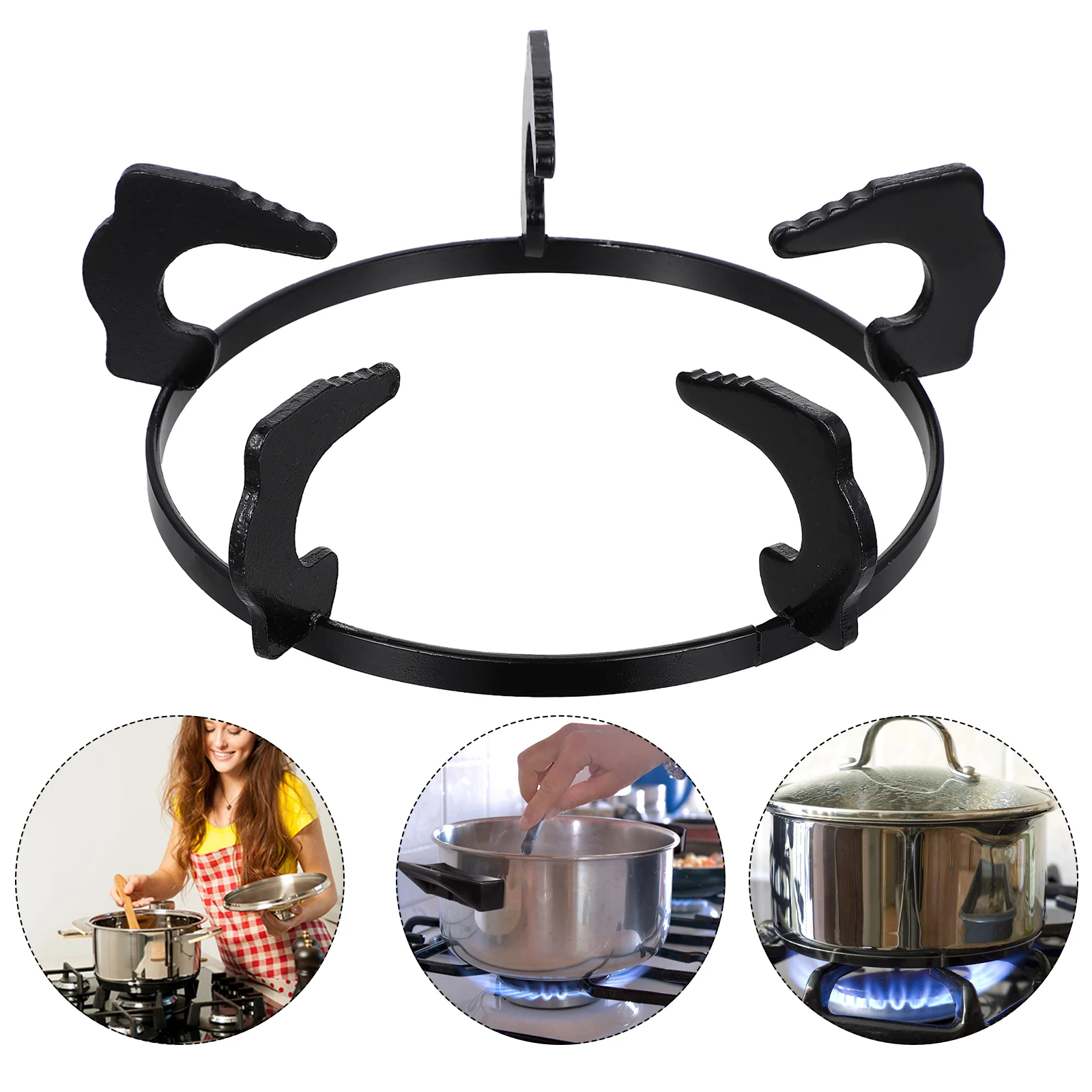 Pot Rack Gas Portable Gas Stove Bracket Pot Holders Pan Support for Hob Electroplated Iron Anti-skid Racks gas stove accessories