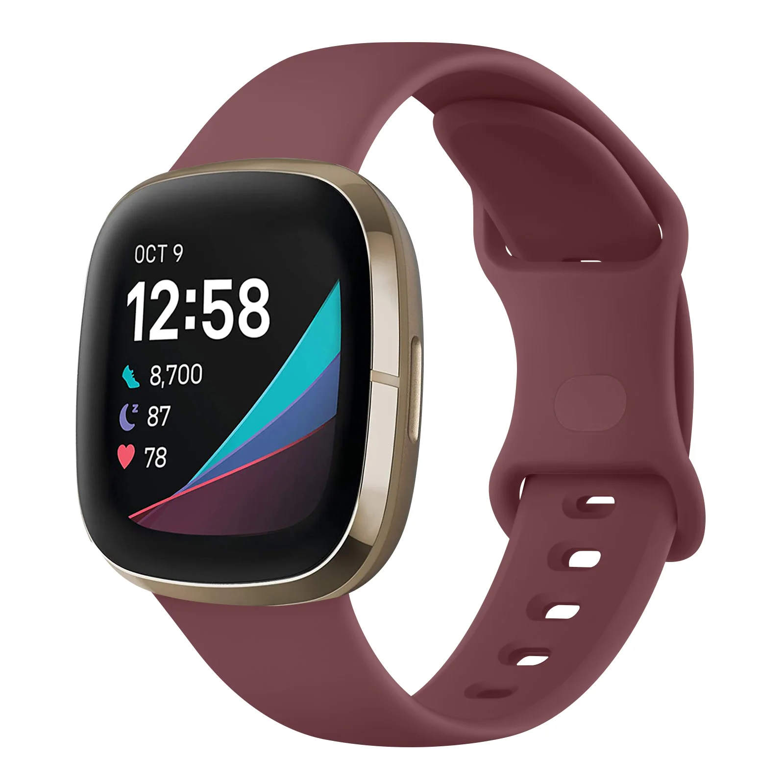 Silicone Smartwatch Strap - Adjustable Wristband Bracelet