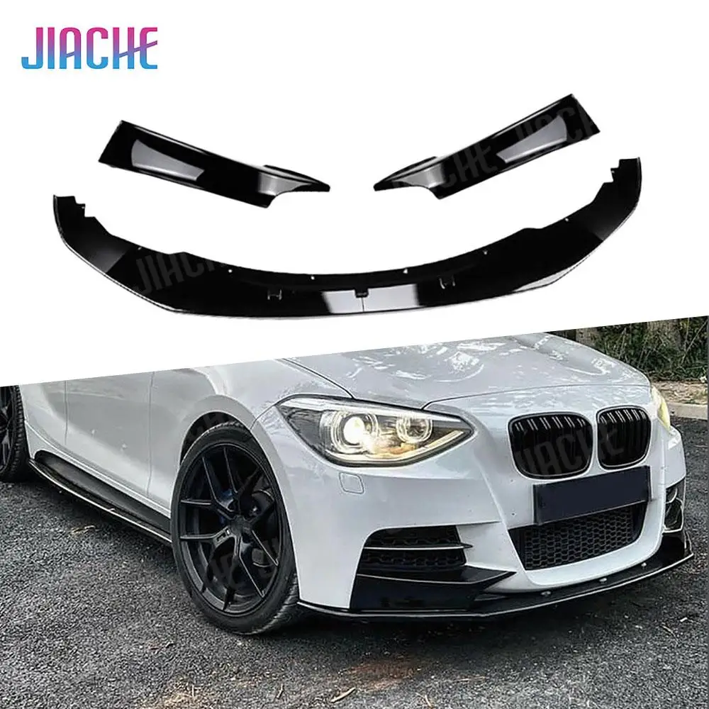

Front Lip Carbon Fiber Front Bumper Lip Spoiler Body Kit Splitter Cover Trim for BMW 1 Series F20 F21 Pre M Sport 2012-2014