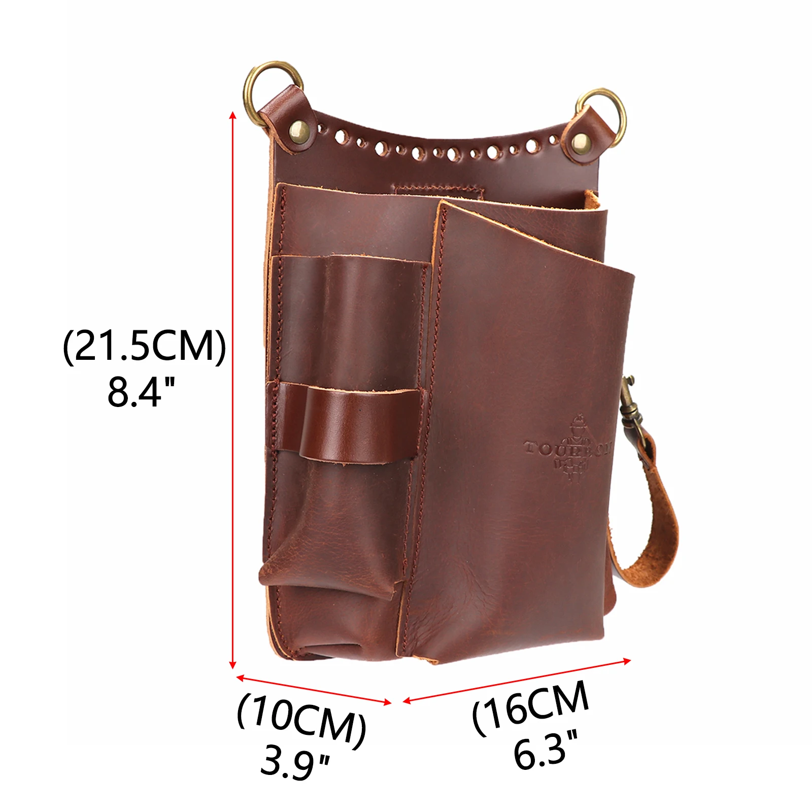 Tourbon Leather Gardening Pouch Tool Waist Bag Drywaller's