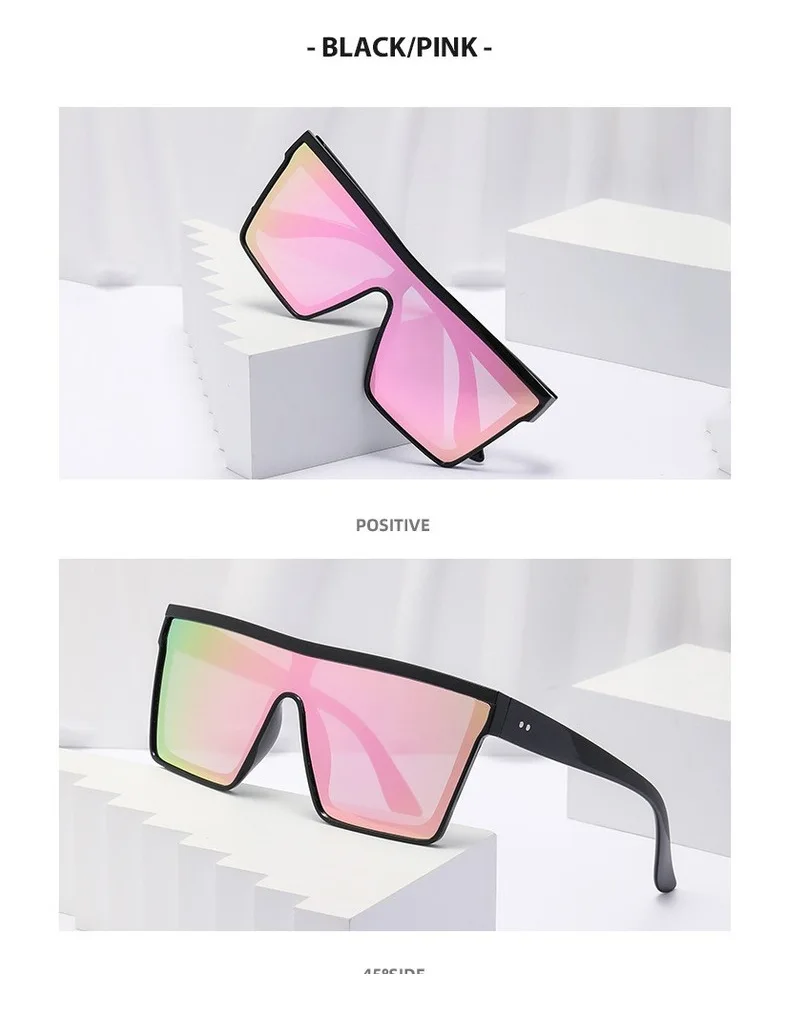 Neue Vintage Quadratische Sonnenbrille für Damen und Herren, Reitbrille, Ovale Sonnenbrille für Männer und Frauen, Brillen – Detail 10