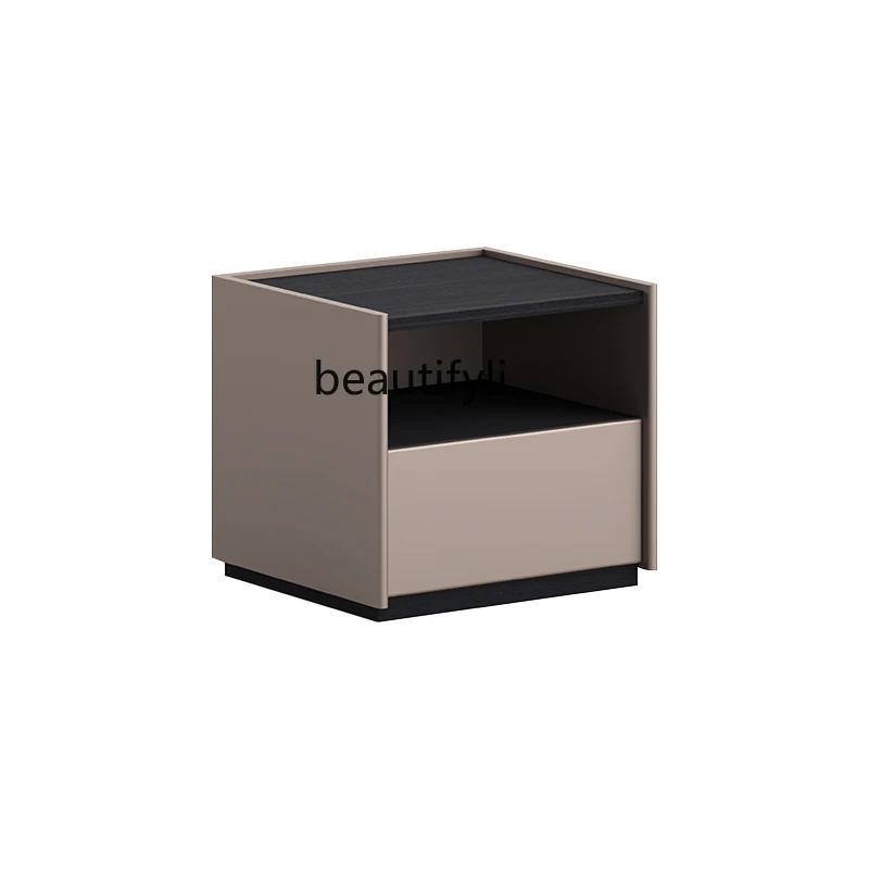 

Modern Simple and Fashionable Locker Italian-Style Light Luxury Designer Bedroom Bedside Table