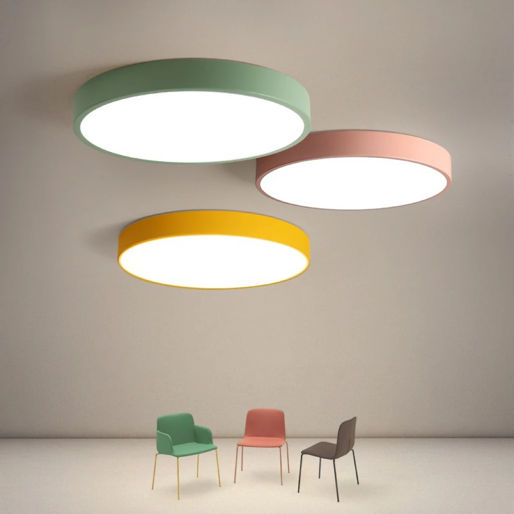 Plafoniera LED Ferro Acrilico per Bambini — Protezione Occhi - immagine 10
