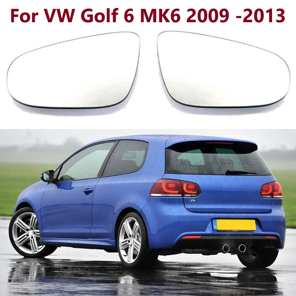 

Автомобильное зеркало заднего вида с подогревом, 1 шт., для VW Golf 6 MK6 2009 2010 2011 2012 2013 5K0857521 5K0857522