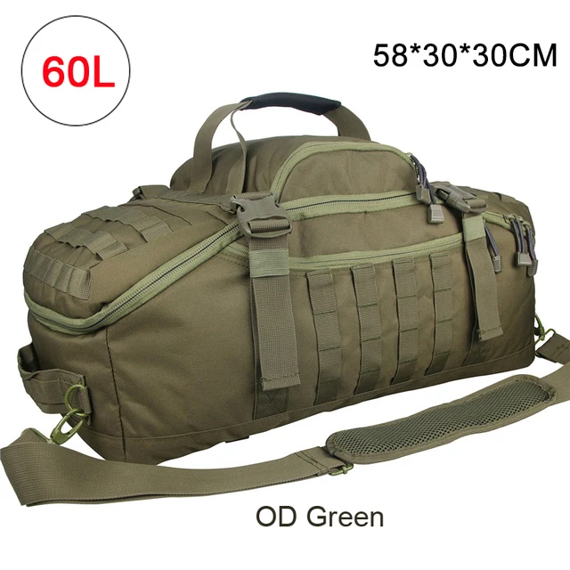 40L 60L 80L Men Army Sport Gym Bag Military Tactical Waterproof Backpack Molle Camping Backpacks Sports Travel Bags 60L OD Green