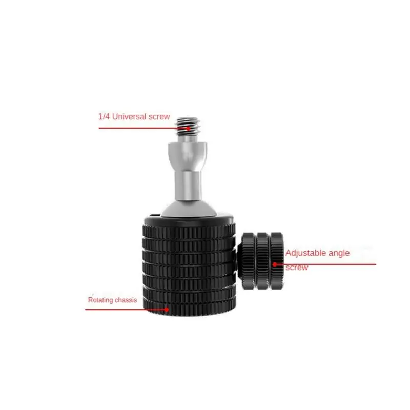 Mini Ball Head Tripod 1/4" 360 Degree Swivel Head Screw Tripod Mount Bracket DSLR Ballhead Stand For Camera Camcorder Brackets images - 6