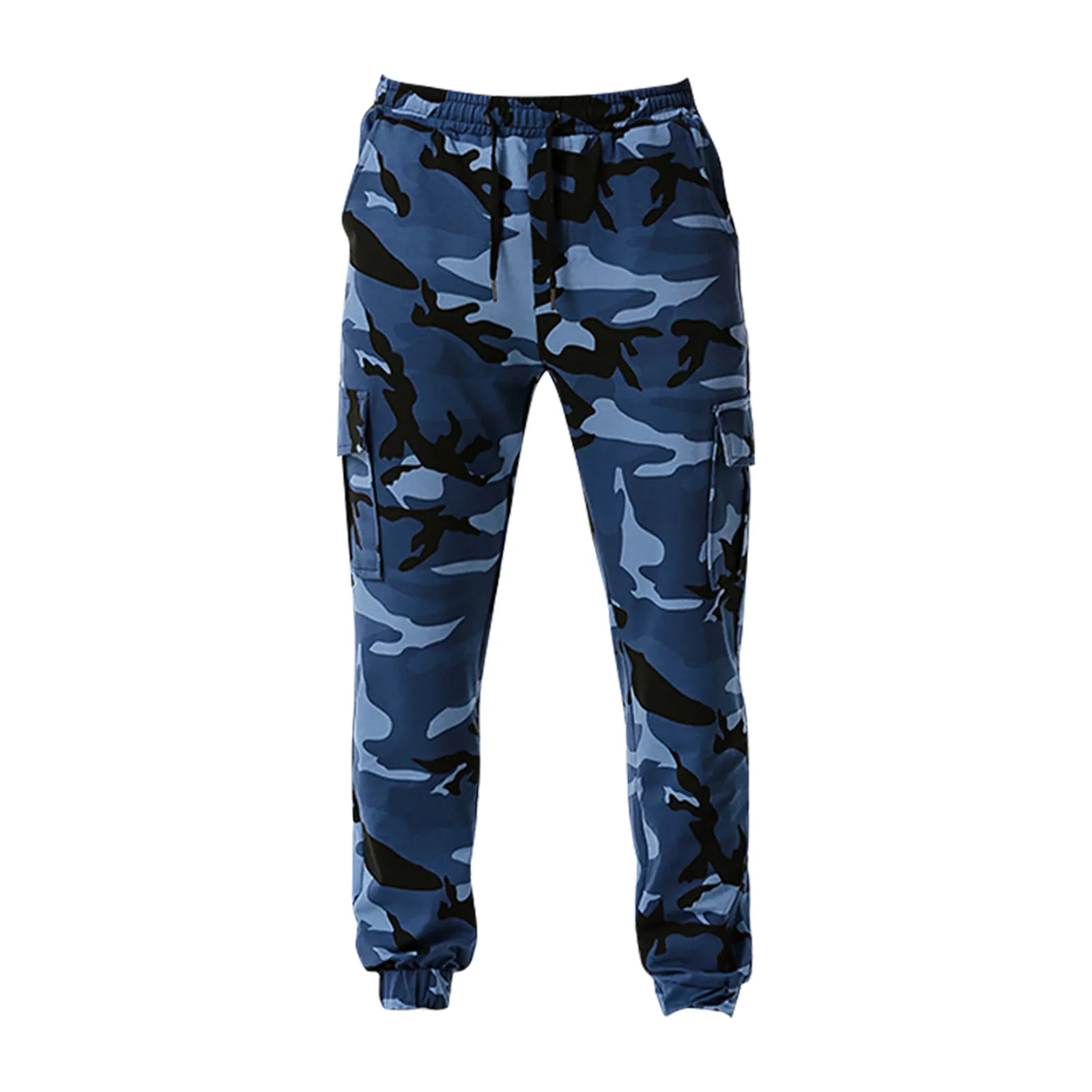 

Men'S Causal Pants Fashion Color Patchwork Camouflage Fitting Jogging Pants Daily Outdoor Sports Fitness Pants With Pockets