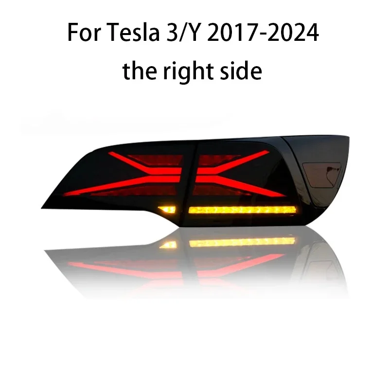 Taillights For 2017 18 19 20 21 2022 Tesla Model 3 and Model Y RGB Car Start Up