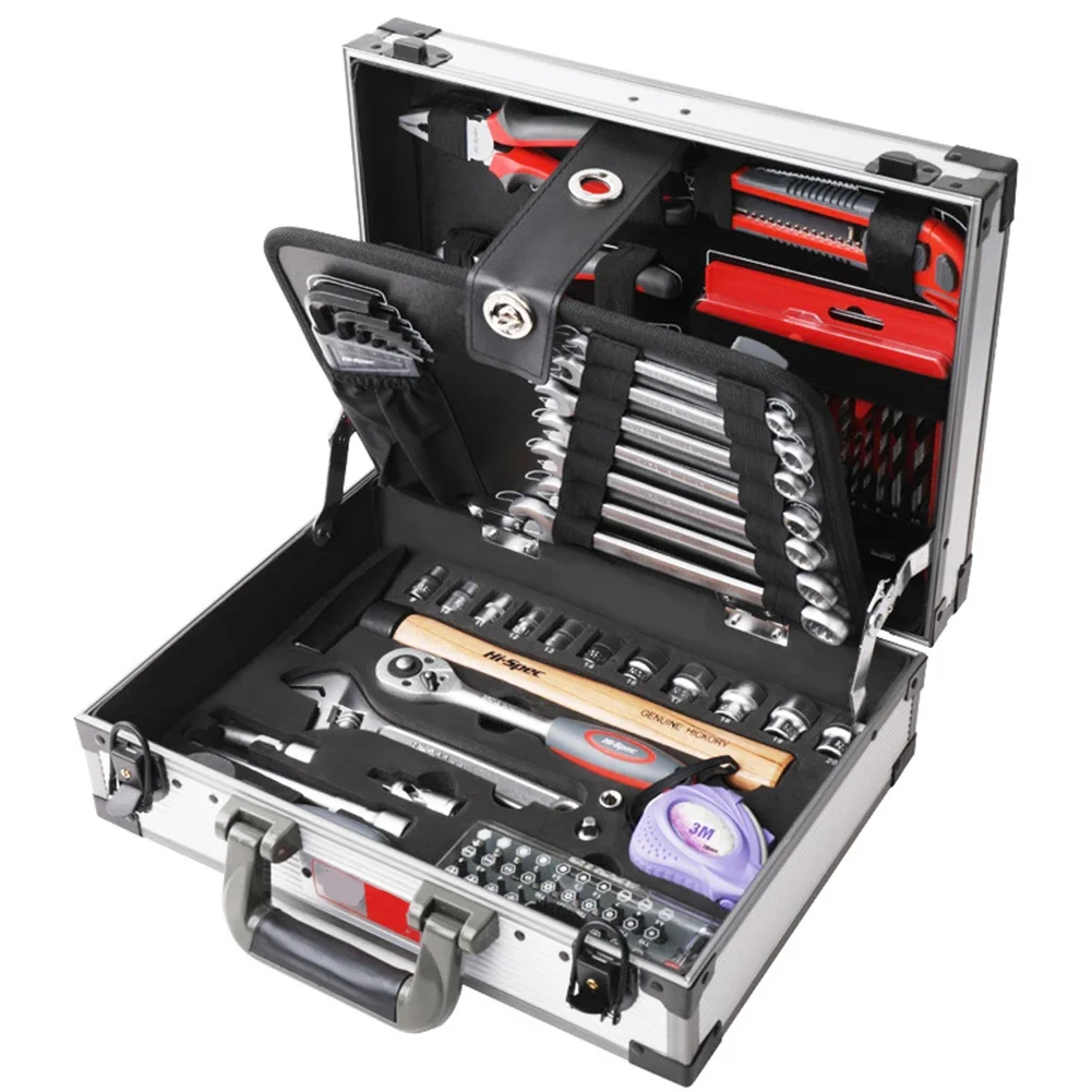 

Home Garage Repair Hand Tool Set In Aluminum Tool Case Kit