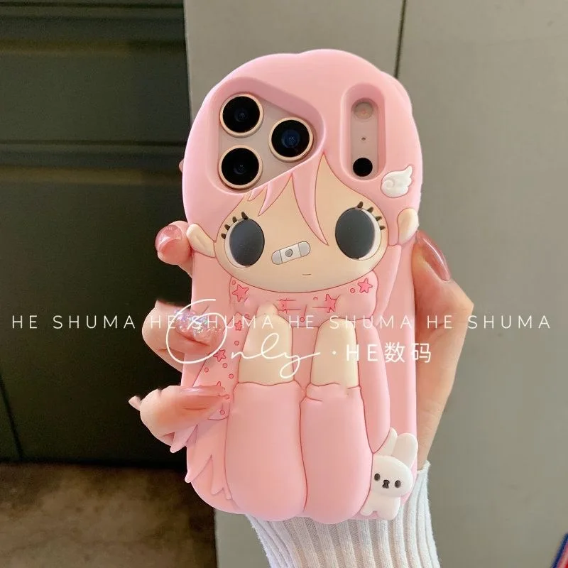 Cute Star Scarf 3D Cartoon Silicone Soft Phone Case