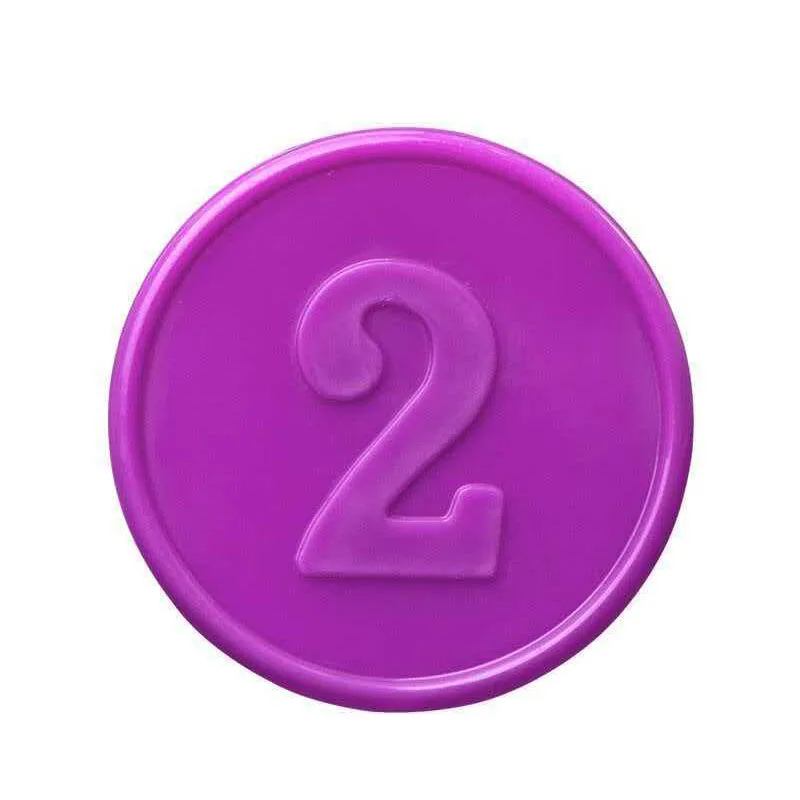 숫자 계산 마커가있는 40PCS 포커 칩 38MM 수학 학습 어린이를위한 교육 장난감 성인 보드 게임 액세서리