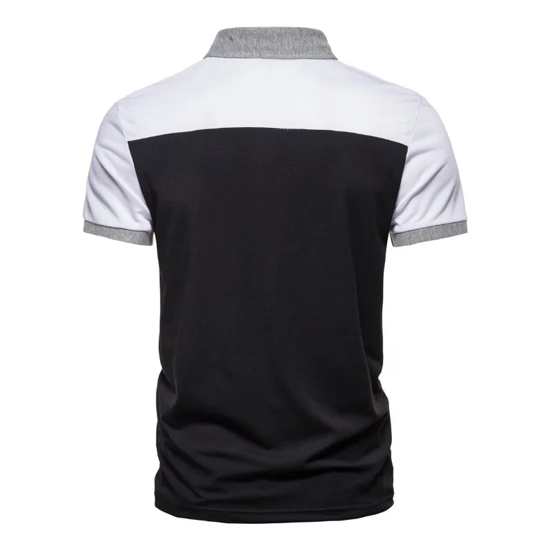 Men's Fashion POLO Collar Cargo Shirt Cotton Linen Breathable T-shirt with A Pocket Shirt on The Chest Рубашки Men