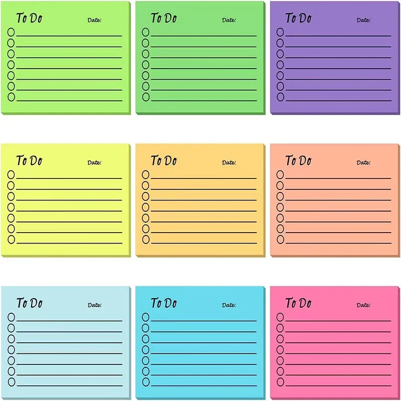 50 Sheets To Do List Memo Pads Kawaii Daily Planner Tearable Sticky Notes Message Notes Korean Stationery Office Writing Pads