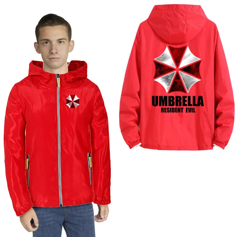 Мужская Корейская одежда Umbrella Corporation bioаз тонкие Светоотражающие кожаные парки