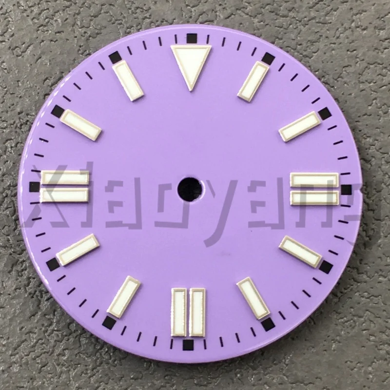 Sterile Glossy Green Luminous Watch Dial, 29mm