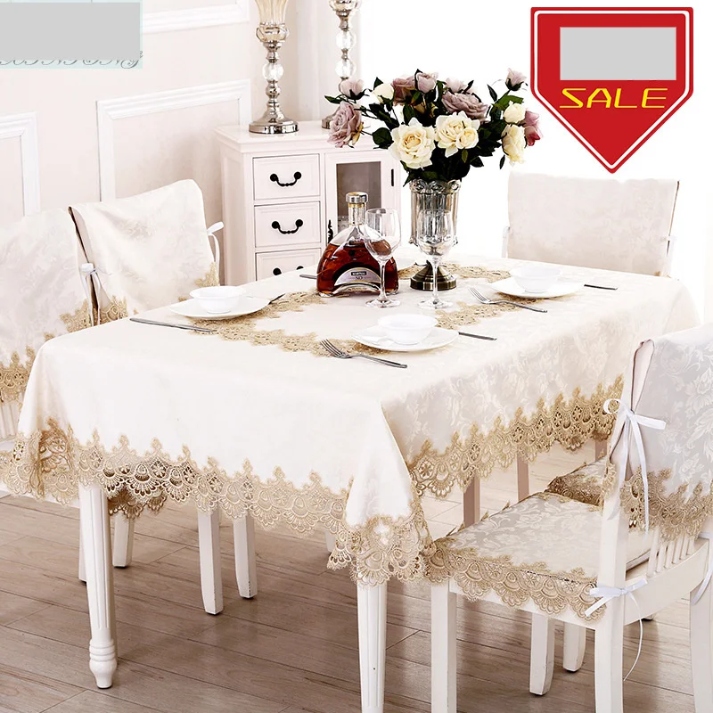 Tovaglia in pizzo di pizzo solubile in acqua, tovaglia da caffè, panno e rilascio di sabbia, soggiorno, tavolo da pranzo_voghion.com