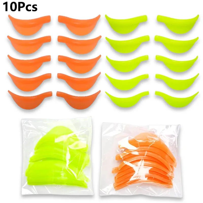 5Pairs New Silicone Eyelash Perm Pad Orange Green 3D Eyelash Curler Recycling Lashes Rods Shield Lifting Eye Makeup Beauty Tools