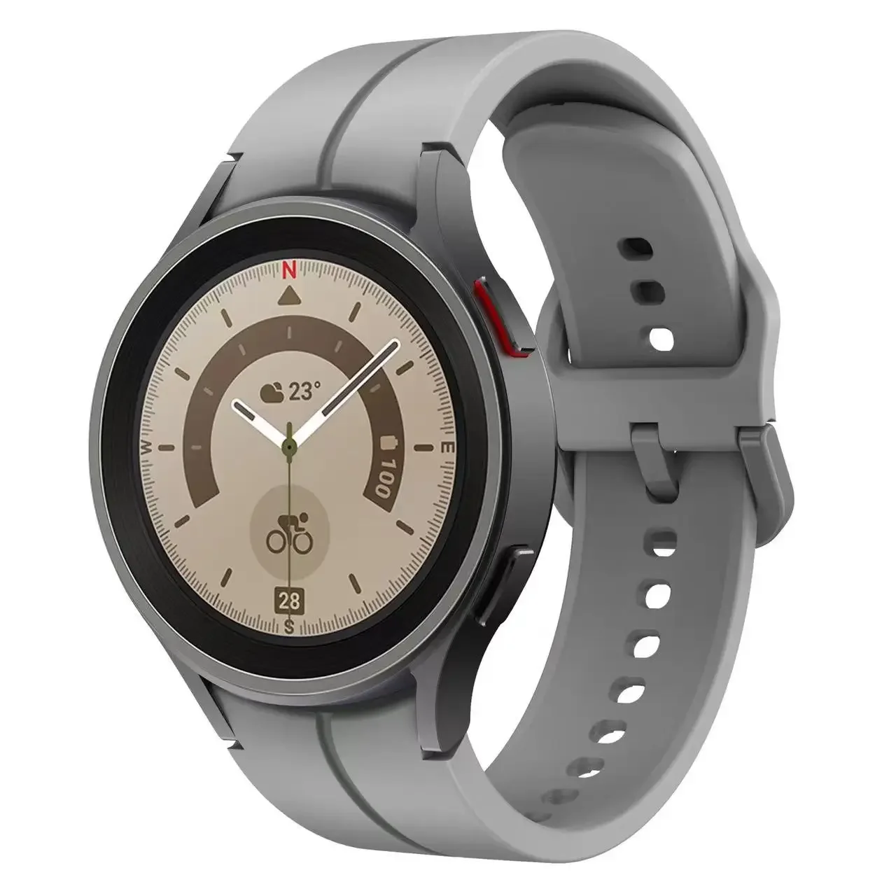 Versatile 20mm Silicone Watch Strap in Classic Design