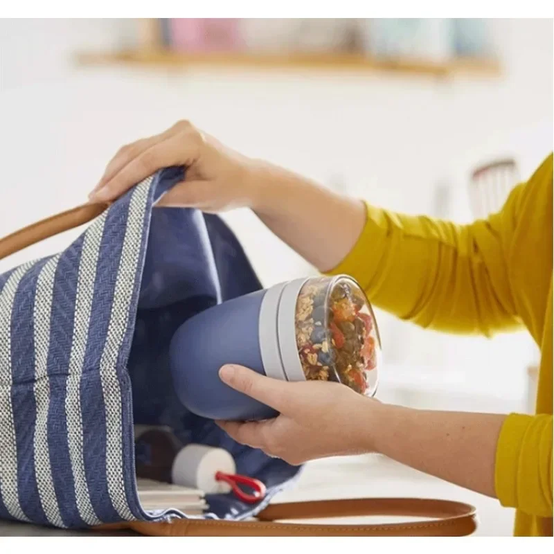 Creative Yogurt Cup Portable Lunch Cup Outdoors Travel Breakfast Cup Jar Yogurt Nut Keep Fresh Box 4
