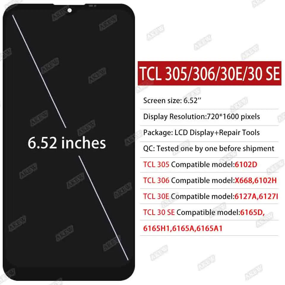  LCD ÷, 6102H ġ ũ ü, TCL 30E 30SE 30 SE 305 306, 6127A 6127I 6165D 6165H1 6165A 6165A1 6102D