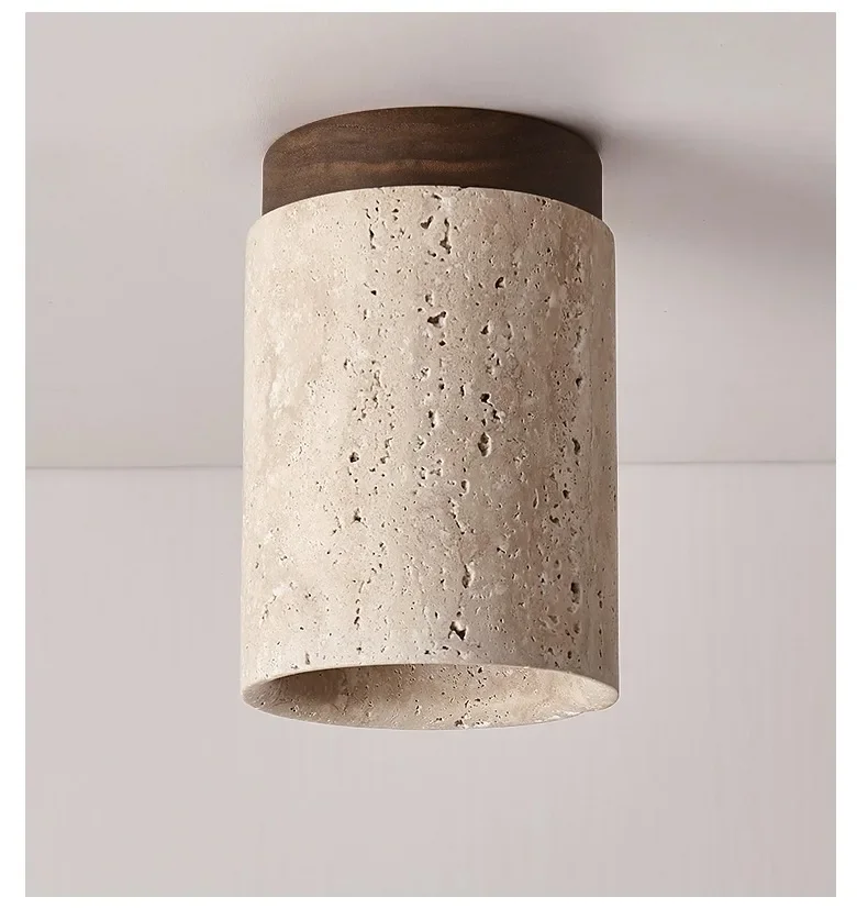 Japanese Style LED Ceiling Downlight Surface Mounted Wood Image 7