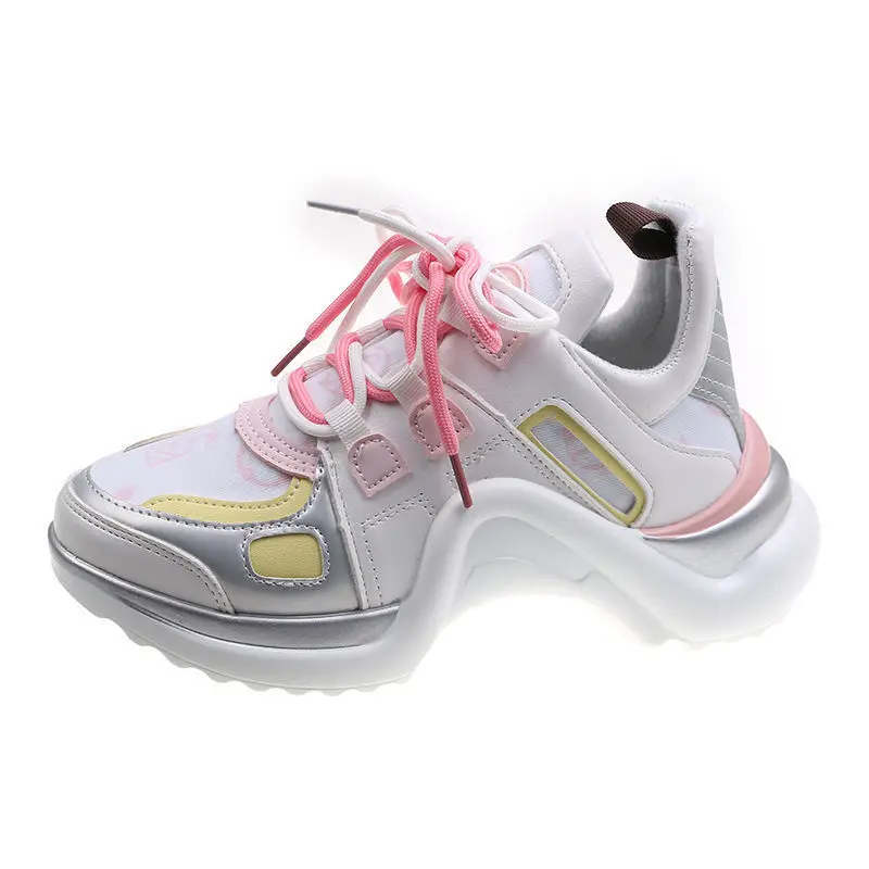 Louis Vuitton Lv Archlight Sports Shoes Pink in White