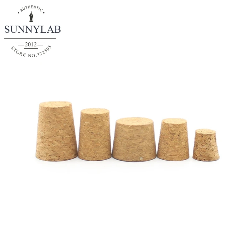 

50pcs Top DIA 13mm to 39mm Synthetic Cork Lab Test Tube Cork cap Glass jar lid Wine bottle stopper Flask sealing plug