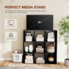 JHK 9 Cube Storage Organizer Wooden Shelf Bookcase Open Bookshelf for Display Storage Bookcase