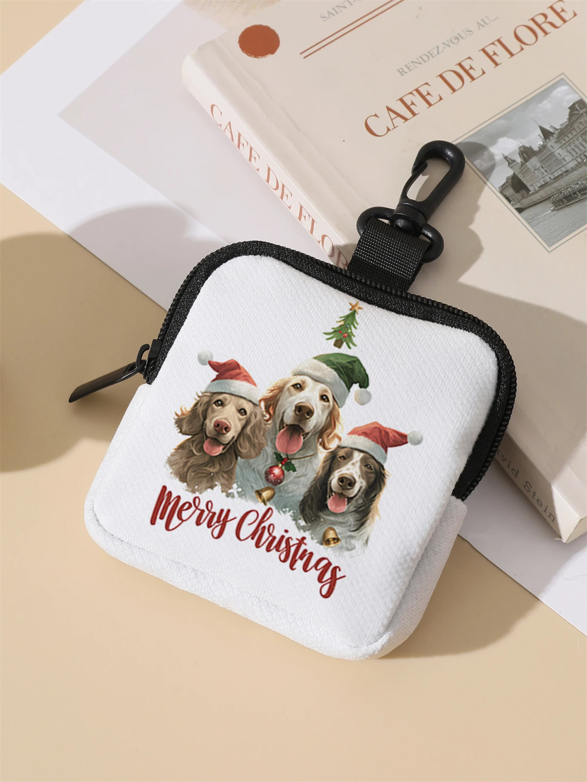 1 cartoon dog pattern large capacity coin wallet, digital printed coin wallet, and storage bag are ideal choices for gifts