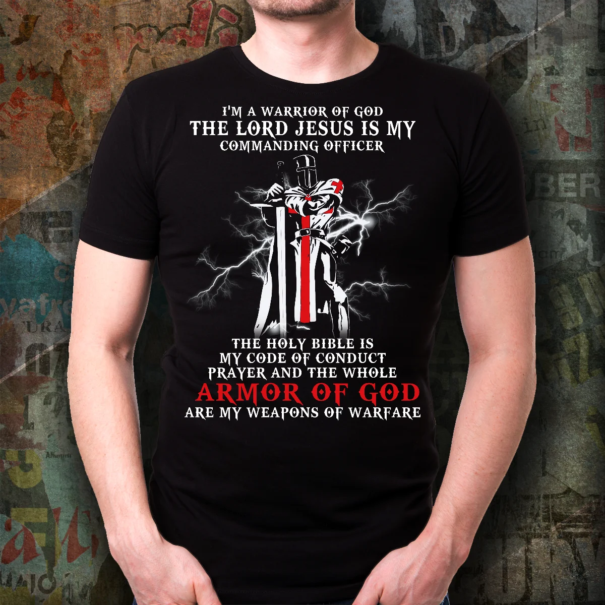 

Christian Knight Templar T-Shirt Warrior of God Crusader Prayer Armor Tee Cotton Short Sleeve O-Neck Unisex T Shirt Gifts S-3XL