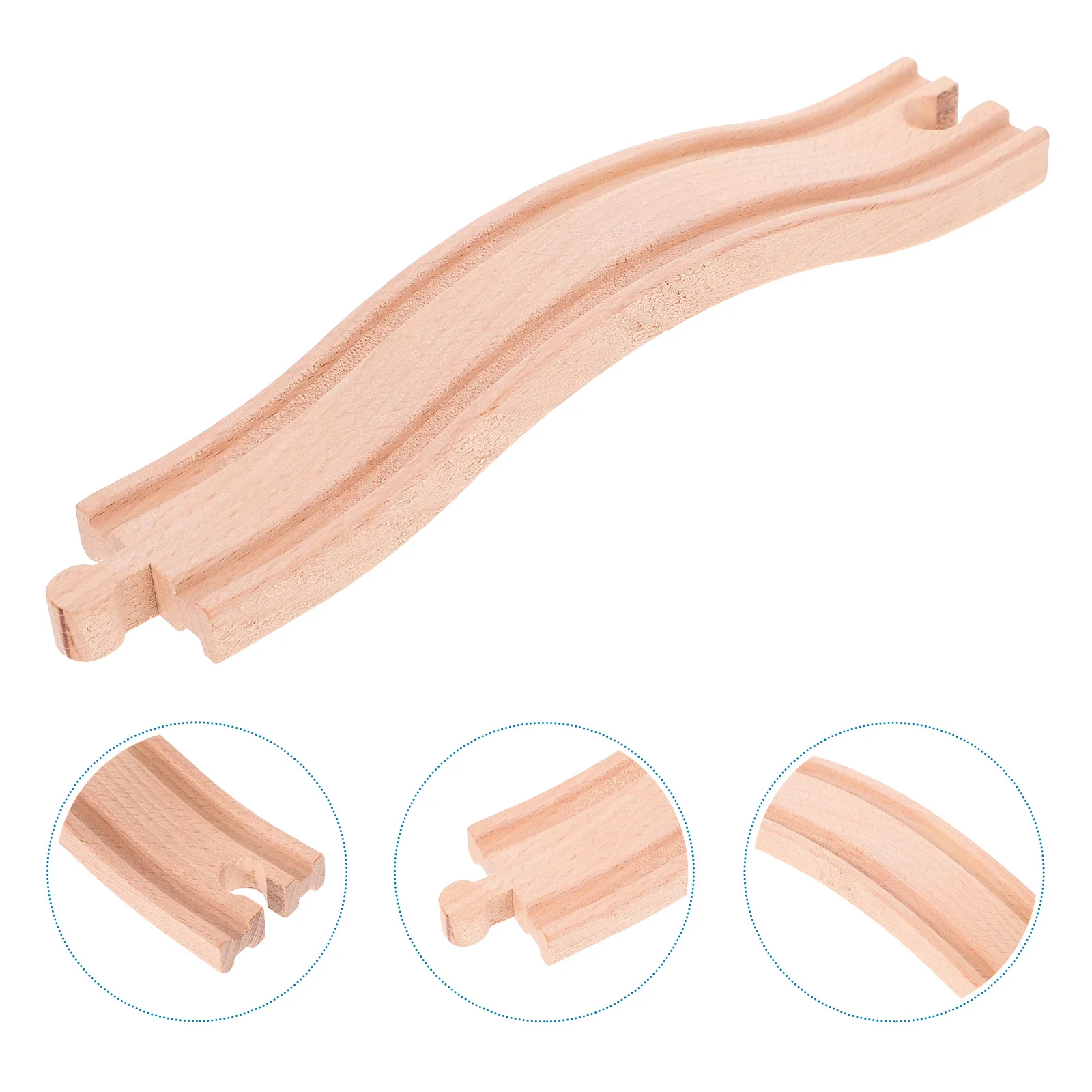 Train Bulk Track Toy Wooden Railway Playthings DIY Tracks Accessories Luxury Scene