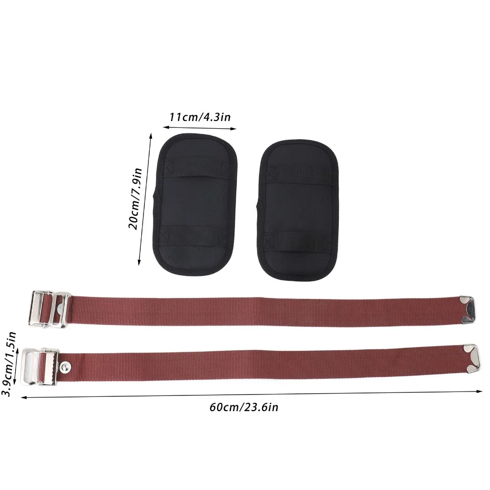 2Pcs 나일론 소재 스틸트 스트랩 조절 가능한 디자인 교체 가능한 패드 스틸트 액세서리 내마모성 스트랩 세트