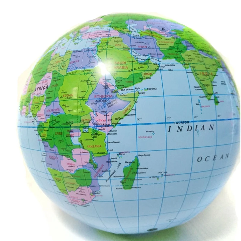 

10Pcs 16 inch inflatable World globe Balloon Environmental protection PVC globes Party Favor