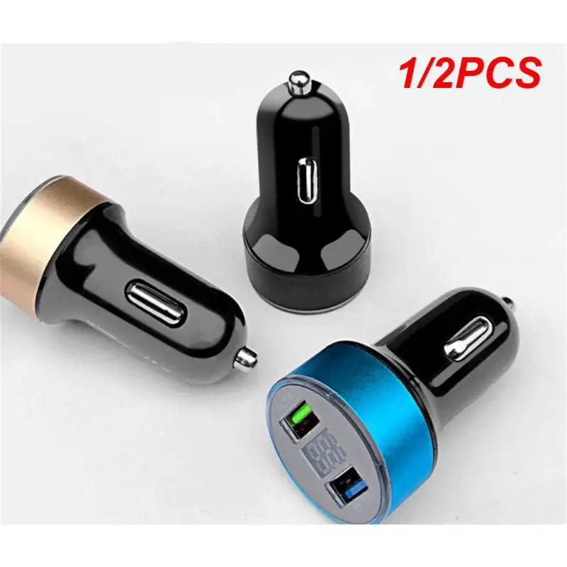 

Автомобильное зарядное устройство, 1/2 шт., 2 USB-порта