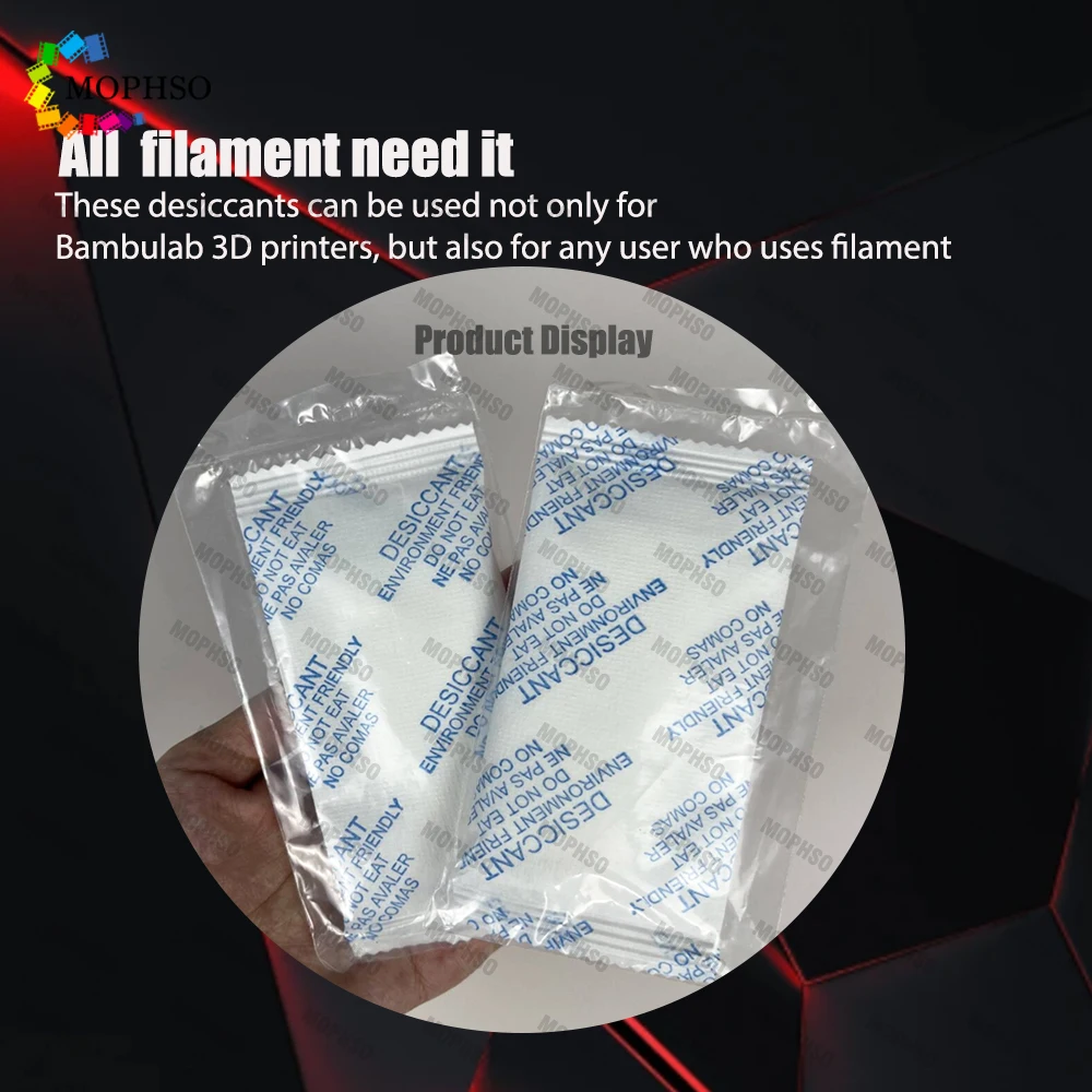 Pla 필라멘트 3D 프린터 건조제, Bambulab X1C P1S 3D 인쇄 액세서리, Bambu Lab AMS 건조제 가방, 필라멘트 건조기 상자