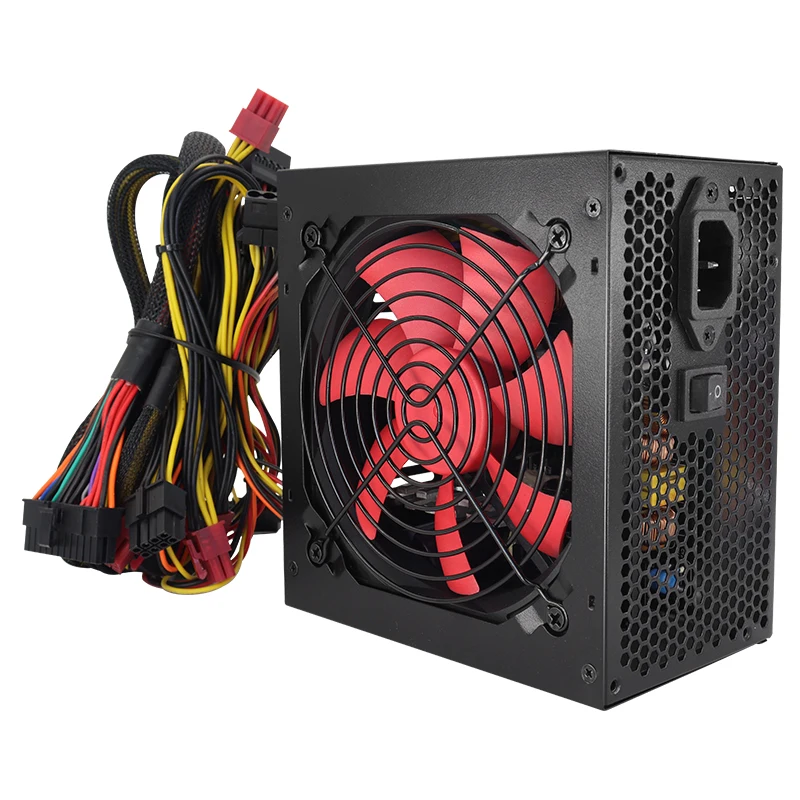 750W PC 전원 공급 비 모듈 220V 20+4PIN PC 데스크톱 컴퓨터를 위해 적합한 활동적인 ATX PSU PC 소스