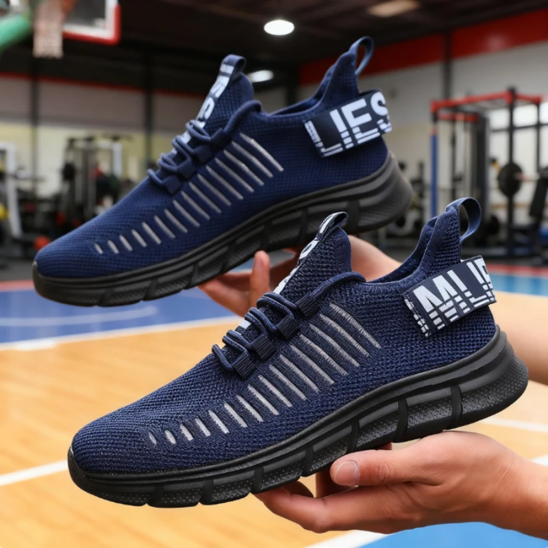 New Shoes for Man Comfort Platform Walking Sneakers Soft Sole Lace Up Tennis Shoes Breath Travel Training Jogging Shoes 36-46