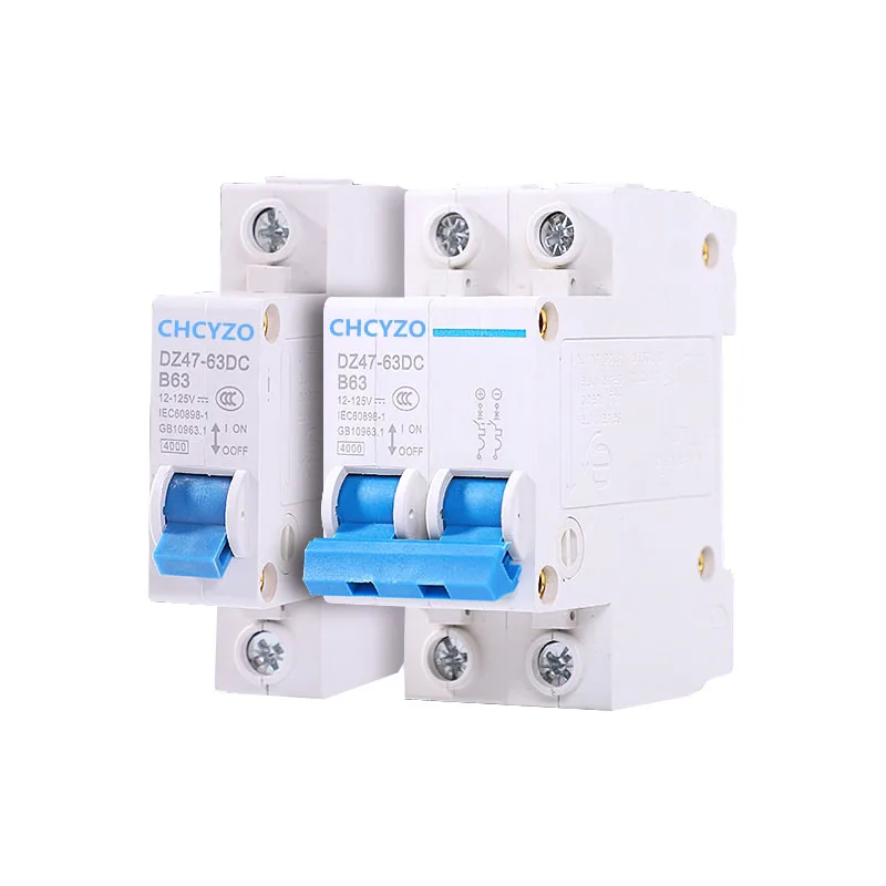 1P/2p Circuit Breaker 12v-125v Air Switch DC 3A-125A Electric Car Battery Protection Switch Circuit Protector